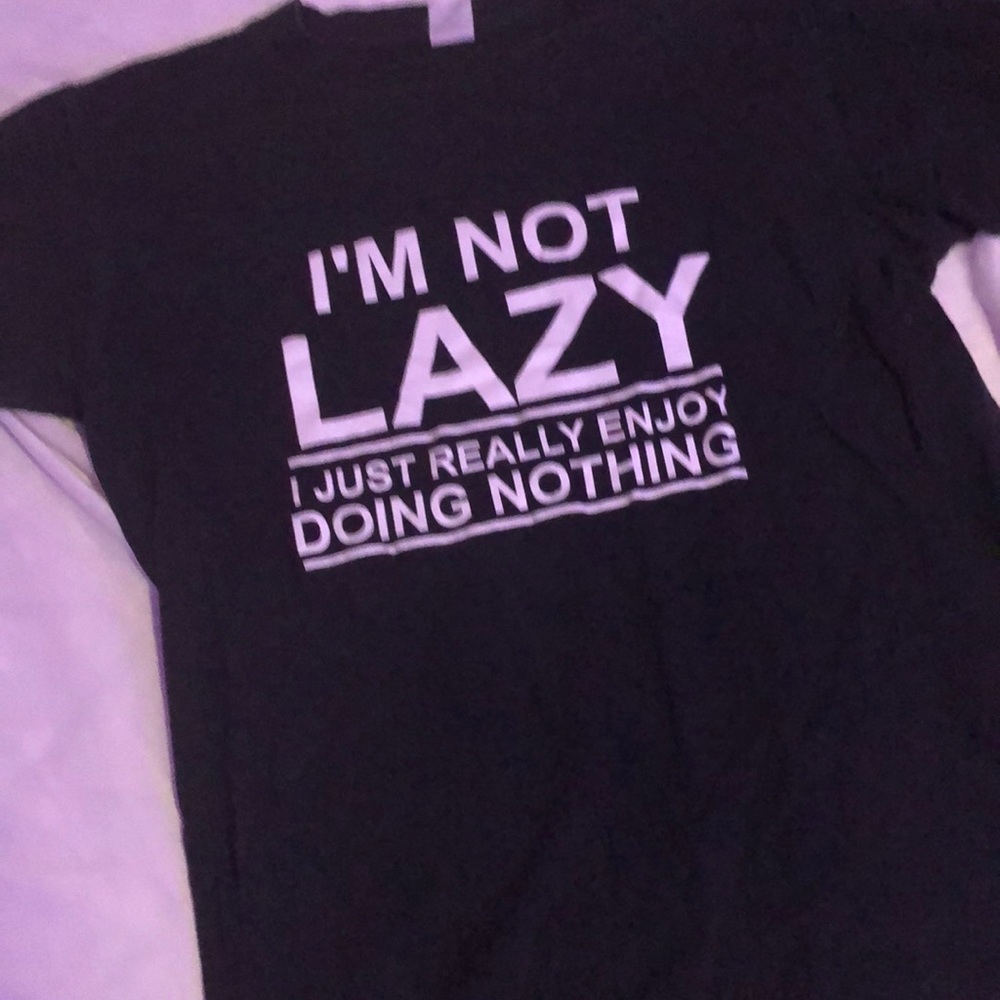 Not Lazy Tee + 2 White Hanes Tee